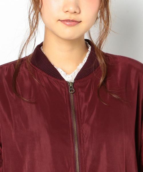 Another Edition（アナザーエディション）の「ビックMA-1/AEＭBC　BIG MA-1（MA-1・レディース・ワインレッド/オリーブ・SMALL/MEDIUM）」の12枚目の写真