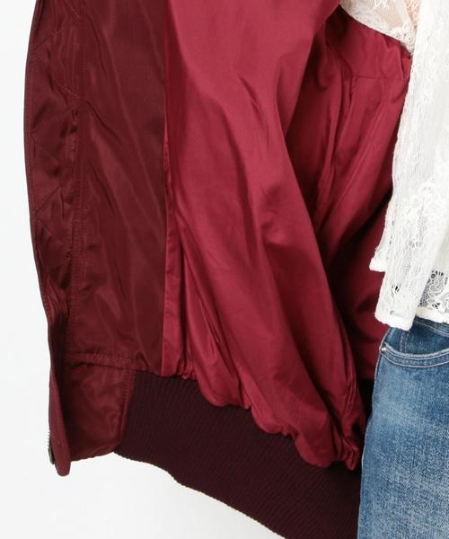 Another Edition（アナザーエディション）の「ビックMA-1/AEＭBC　BIG MA-1（MA-1・レディース・ワインレッド/オリーブ・SMALL/MEDIUM）」の15枚目の写真