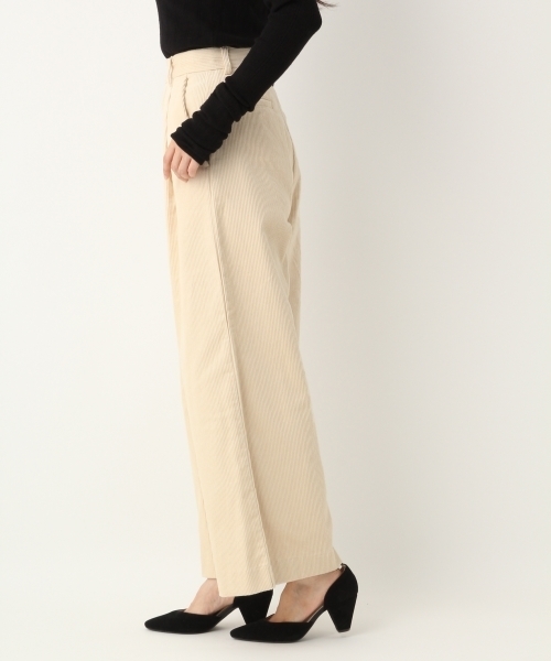 A part by（アパートバイ）の「コーデュロイワイドパンツ 741041 （その他パンツ・レディース・オフホワイト/ブラック・MEDIUM/LARGE）」の9枚目の写真
