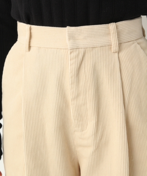 A part by（アパートバイ）の「コーデュロイワイドパンツ 741041 （その他パンツ・レディース・オフホワイト/ブラック・MEDIUM/LARGE）」の11枚目の写真