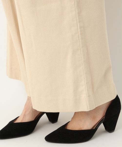 A part by（アパートバイ）の「コーデュロイワイドパンツ 741041 （その他パンツ・レディース・オフホワイト/ブラック・MEDIUM/LARGE）」の4枚目の写真