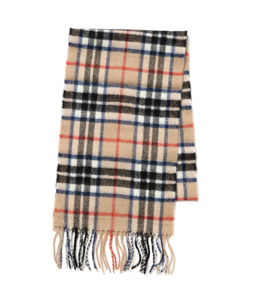 SHIPS JET BLUE（シップスジェットブルー）の「JOHN SCOTT: ラムウール チェックマフラー 【25×180】（マフラー・メンズ・ブラック/オリーブ/キャメル/レッド/ダークグレー/ネイビー・ONE SIZE）」の14枚目の写真