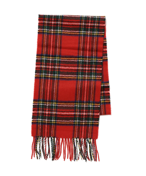 SHIPS JET BLUE（シップスジェットブルー）の「JOHN SCOTT: ラムウール チェックマフラー 【25×180】（マフラー・メンズ・ブラック/オリーブ/キャメル/レッド/ダークグレー/ネイビー・ONE SIZE）」の13枚目の写真