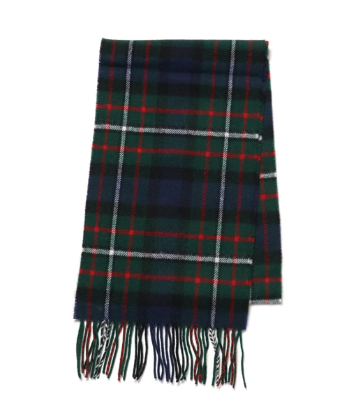 SHIPS JET BLUE（シップスジェットブルー）の「JOHN SCOTT: ラムウール チェックマフラー 【25×180】（マフラー・メンズ・ブラック/オリーブ/キャメル/レッド/ダークグレー/ネイビー・ONE SIZE）」の9枚目の写真