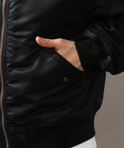 BEAUTY&YOUTH UNITED ARROWS（ビューティーアンドユースユナイテッドアローズ）の「BY ナイロン ルーズ MA-1◆（MA-1・メンズ・ブラック/ブラウン・LARGE/SMALL/MEDIUM）」の20枚目の写真