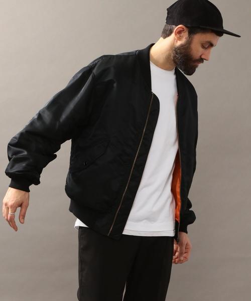 BEAUTY&YOUTH UNITED ARROWS（ビューティーアンドユースユナイテッドアローズ）の「BY ナイロン ルーズ MA-1◆（MA-1・メンズ・ブラック/ブラウン・LARGE/SMALL/MEDIUM）」の15枚目の写真