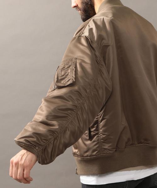 BEAUTY&YOUTH UNITED ARROWS（ビューティーアンドユースユナイテッドアローズ）の「BY ナイロン ルーズ MA-1◆（MA-1・メンズ・ブラック/ブラウン・LARGE/SMALL/MEDIUM）」の9枚目の写真