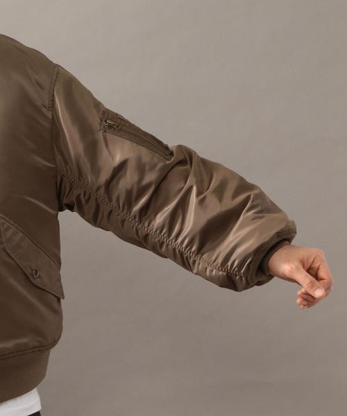 BEAUTY&YOUTH UNITED ARROWS（ビューティーアンドユースユナイテッドアローズ）の「BY ナイロン ルーズ MA-1◆（MA-1・メンズ・ブラック/ブラウン・LARGE/SMALL/MEDIUM）」の10枚目の写真