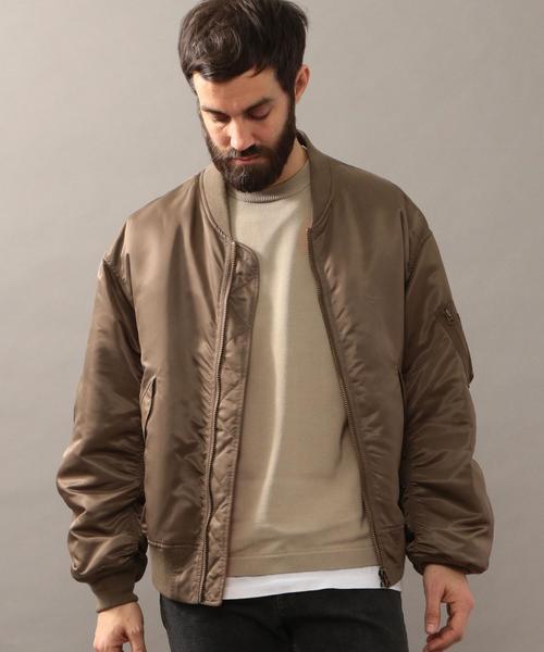 BEAUTY&YOUTH UNITED ARROWS（ビューティーアンドユースユナイテッドアローズ）の「BY ナイロン ルーズ MA-1◆（MA-1・メンズ・ブラック/ブラウン・LARGE/SMALL/MEDIUM）」の11枚目の写真