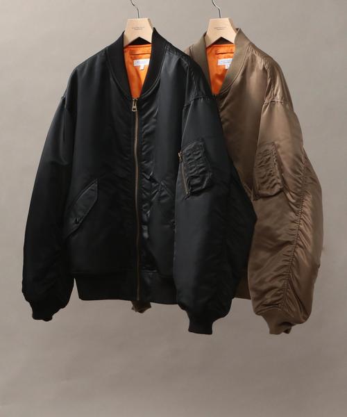 BEAUTY&YOUTH UNITED ARROWS（ビューティーアンドユースユナイテッドアローズ）の「BY ナイロン ルーズ MA-1◆（MA-1・メンズ・ブラック/ブラウン・LARGE/SMALL/MEDIUM）」の5枚目の写真