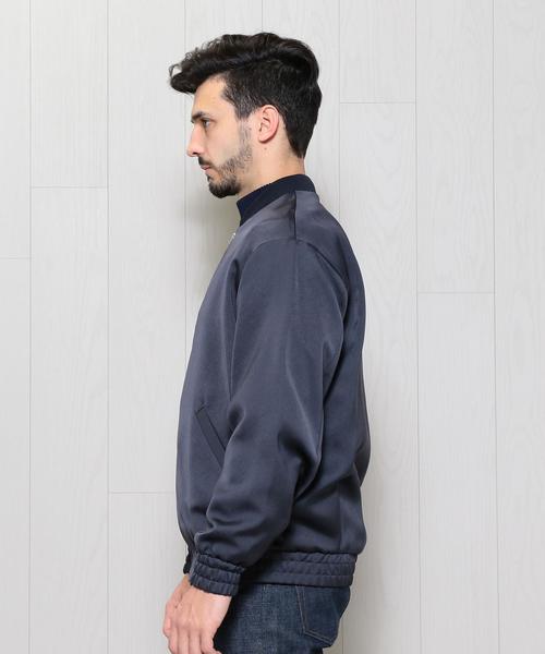 H BEAUTY&YOUTH / DOUBLE SATIN MA-1ブルゾン/S/ポリエステル/NVY/1225-699-7738 BEAUTY&YOUTH UNITED ARROWS（ビューティーアンドユースユナイテッド