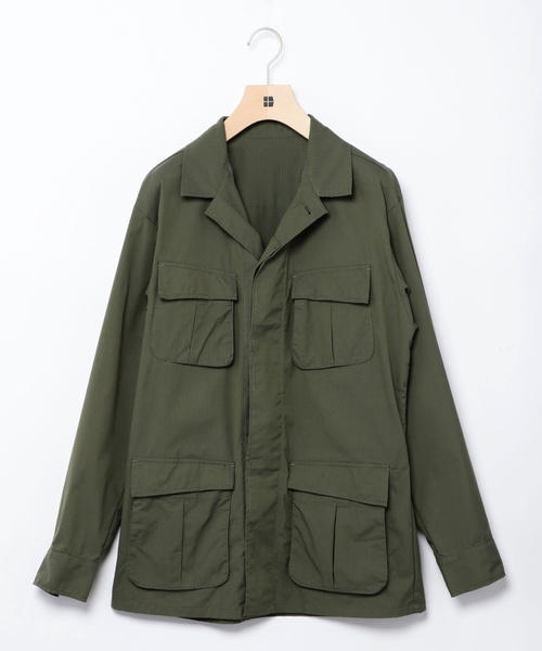 SHIPS Days(シップスデイズ)の「SHIPS Days: リップストップ ファティーグ ジャケット(ブルゾン・メンズ・オリーブ/ネイビー・MEDIUM/LARGE/SMALL)」の2枚目の写真