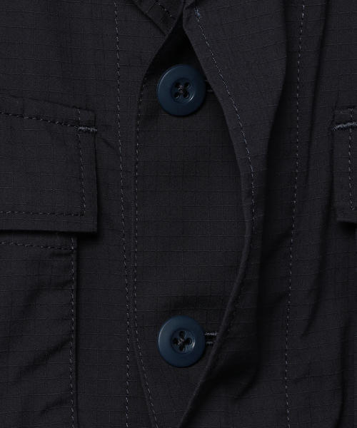 SHIPS Days(シップスデイズ)の「SHIPS Days: リップストップ ファティーグ ジャケット(ブルゾン・メンズ・オリーブ/ネイビー・MEDIUM/LARGE/SMALL)」の5枚目の写真