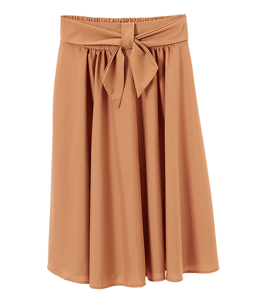 fifth（フィフス）の「フレアタックフレアスカート（スカート・レディース・ブラック/ベージュ・MEDIUM）」の3枚目の写真