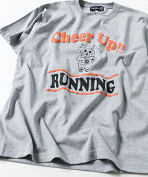 Lens Concave（レンズコンケイブ）の「ランニングCAT柄Tee（Tシャツ/カットソー）」