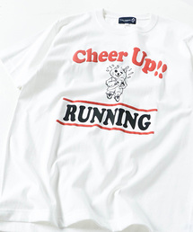 Lens Concave（レンズコンケイブ）の「ランニングCAT柄Tee（Tシャツ/カットソー）」