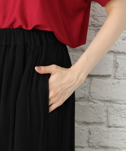 LEPSIM(レプシィム)の「レーヨンヨウリュウスカンツ 746488(その他パンツ・レディース・ホワイト/ブラック/グリーン・MEDIUM/LARGE)」の9枚目の写真