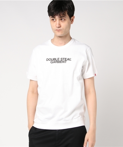 DOUBLE STEAL（ダブルスティール）の「Side Rib Crew Neck GARMENT Pt（Tシャツ/カットソー・メンズ・トップグレー/ネイビー/ホワイト/ブラック・LARGE/MEDIUM/X-LARGE）」の14枚目の写真