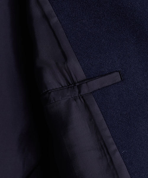 UNITED TOKYO（ユナイテッドトウキョウ）の「メリノメルトンステンカラーコート（ステンカラーコート・メンズ・グリーン/ピンク/ネイビー/イエロー/グレー・3/2/1）」の12枚目の写真