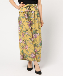 VENCEEXCHANGE | 花柄コルセット付きワイドパンツ(その他パンツ)