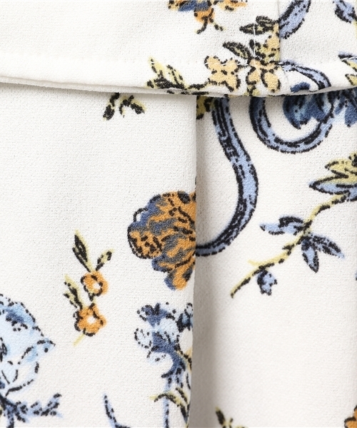 VENCEEXCHANGE（ヴァンスエクスチェンジ）の「花柄コルセット付きワイドパンツ（その他パンツ・レディース・ブラック/オフホワイト/マスタード・MEDIUM）」の10枚目の写真