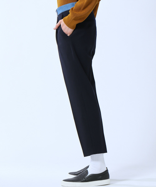 ABAHOUSE（アバハウス）の「【2WAYストレッチ素材】ウールテーパードパンツ（その他パンツ・メンズ・ブラック/ブラウン・46/48/44）」の4枚目の写真