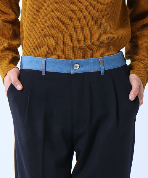 ABAHOUSE（アバハウス）の「【2WAYストレッチ素材】ウールテーパードパンツ（その他パンツ・メンズ・ブラック/ブラウン・46/48/44）」の6枚目の写真