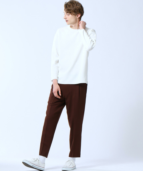 ABAHOUSE（アバハウス）の「【2WAYストレッチ素材】ウールテーパードパンツ（その他パンツ・メンズ・ブラック/ブラウン・46/48/44）」の12枚目の写真