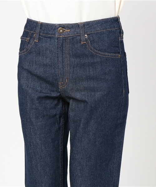 Samansa Mos2 blue（サマンサモスモスブルー）の「デニムテーパードパンツ（デニムパンツ・レディース・ネイビー/ブルー・LARGE/MEDIUM/SMALL）」の3枚目の写真