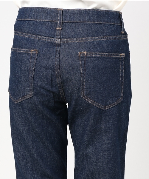 Samansa Mos2 blue（サマンサモスモスブルー）の「デニムテーパードパンツ（デニムパンツ・レディース・ネイビー/ブルー・LARGE/MEDIUM/SMALL）」の9枚目の写真