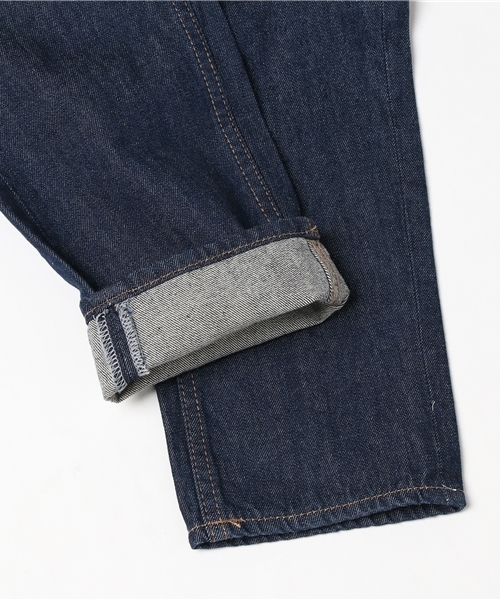 Samansa Mos2 blue（サマンサモスモスブルー）の「デニムテーパードパンツ（デニムパンツ・レディース・ネイビー/ブルー・LARGE/MEDIUM/SMALL）」の11枚目の写真