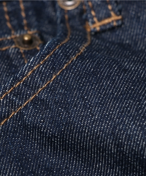 Samansa Mos2 blue（サマンサモスモスブルー）の「デニムテーパードパンツ（デニムパンツ・レディース・ネイビー/ブルー・LARGE/MEDIUM/SMALL）」の6枚目の写真