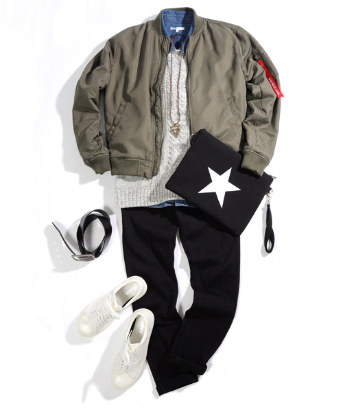 neos（ネオス）の「【neos -addictive design-】ざっくり クルーネック ケーブルニット（ニット/セーター・メンズ・ホワイト/ブラック/杢グレー/チャコール/ベージュ/カーキ/ネイビー/ワイン・S/M/L/XL）」の18枚目の写真