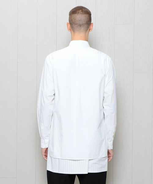 ATELIER BETON（アトリエベトン）の「＜ATELIER BETON＞APRON SHIRT/ｼｬﾂ.（シャツ/ブラウス・メンズ・ホワイト/ネイビー・3）」の5枚目の写真