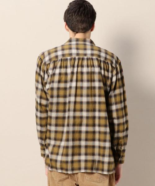 dahl'ia（ダリア）の「【別注】 ＜dahl'ia（ダリア）＞ GATHERS SHIRT BYSP/シャツ ◆（シャツ/ブラウス・メンズ・マスタード/ダークグリーン・MEDIUM/LARGE）」の8枚目の写真