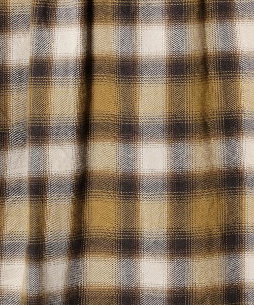 dahl'ia（ダリア）の「【別注】 ＜dahl'ia（ダリア）＞ GATHERS SHIRT BYSP/シャツ ◆（シャツ/ブラウス・メンズ・マスタード/ダークグリーン・MEDIUM/LARGE）」の9枚目の写真