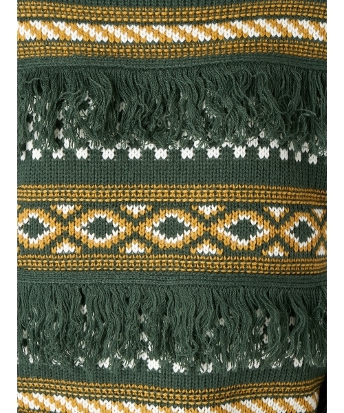 MURUA（ムルーア）の「ノルディック柄KNIT（ニット/セーター・レディース・ブラック/オフホワイト/グリーン・FREE）」の19枚目の写真