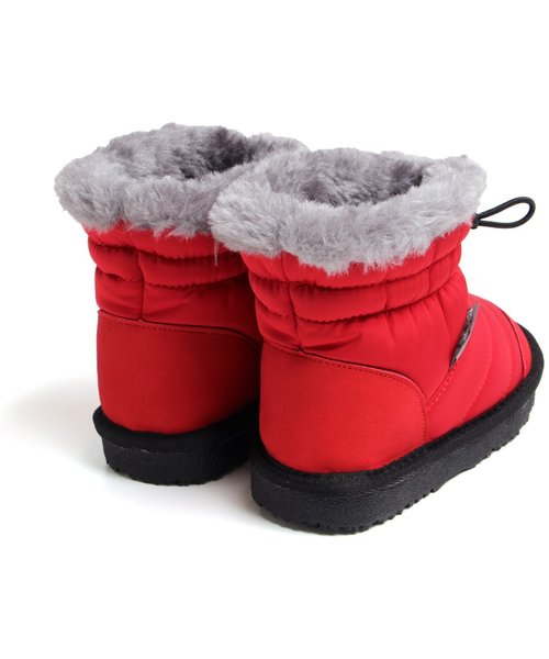 Ampersand（アンパサンド）の「トドラー中綿ボアショートブーツ（ブーツ・キッズ・ブラック/レッド/ブルー・16/17/18/19/20/21）」の10枚目の写真