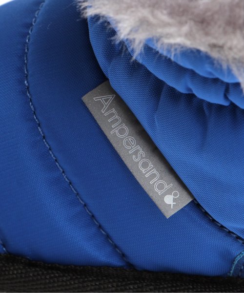 Ampersand（アンパサンド）の「トドラー中綿ボアショートブーツ（ブーツ・キッズ・ブラック/レッド/ブルー・16/17/18/19/20/21）」の7枚目の写真