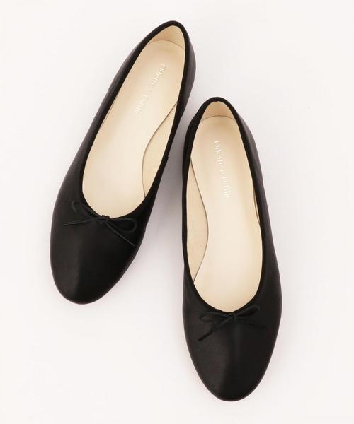 ODETTE E ODILE（オデットエオディール）の「OFD ディープバレリーナ CT10↓↑（バレエシューズ・レディース・ブラック/ブラウン/ネイビー/ホワイト・21.5cm/22cm/22.5cm/23cm/23.5cm/24cm/24.5cm/25cm）」の2枚目の写真