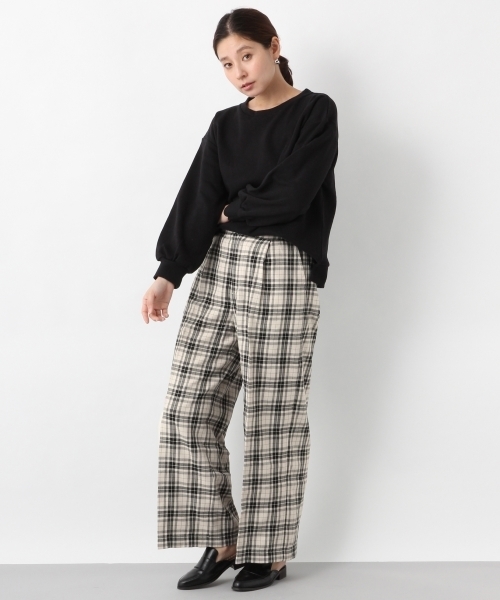 LEPSIM(レプシィム)の「TRハイウエストチェックワイドパンツ 780679(その他パンツ・レディース・ホワイト系その他/ブラック系その他/ブラウン系その他・MEDIUM/LARGE)」の17枚目の写真