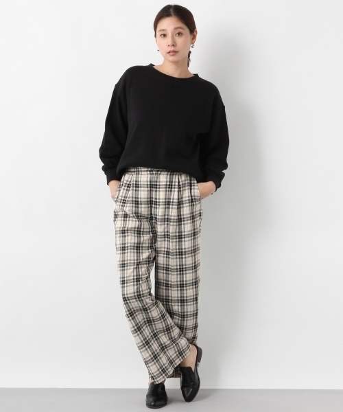 LEPSIM(レプシィム)の「TRハイウエストチェックワイドパンツ 780679(その他パンツ・レディース・ホワイト系その他/ブラック系その他/ブラウン系その他・MEDIUM/LARGE)」の20枚目の写真