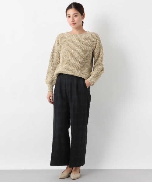 LEPSIM(レプシィム)の「TRハイウエストチェックワイドパンツ 780679(その他パンツ・レディース・ホワイト系その他/ブラック系その他/ブラウン系その他・MEDIUM/LARGE)」の9枚目の写真