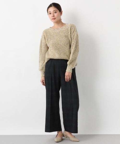 LEPSIM(レプシィム)の「TRハイウエストチェックワイドパンツ 780679(その他パンツ・レディース・ホワイト系その他/ブラック系その他/ブラウン系その他・MEDIUM/LARGE)」の14枚目の写真