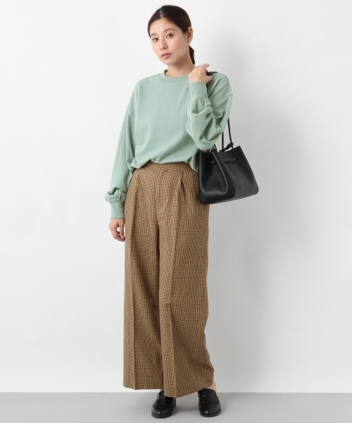 LEPSIM(レプシィム)の「TRハイウエストチェックワイドパンツ 780679(その他パンツ・レディース・ホワイト系その他/ブラック系その他/ブラウン系その他・MEDIUM/LARGE)」の4枚目の写真