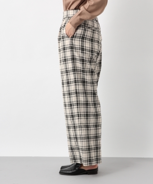 LEPSIM(レプシィム)の「TRハイウエストチェックワイドパンツ 780679(その他パンツ・レディース・ホワイト系その他/ブラック系その他/ブラウン系その他・MEDIUM/LARGE)」の10枚目の写真
