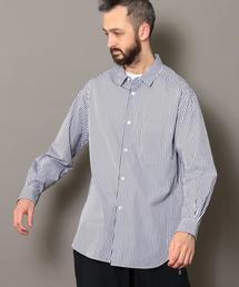 BEAUTY&YOUTH UNITED ARROWS | BY ストライプ ワイドフォルム シャツ -MADE IN JAPAN- o：(シャツ/ブラウス)