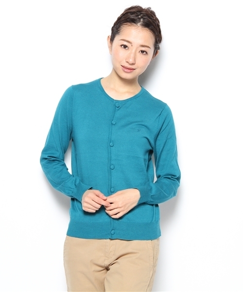 BEAMS BOY（ビームスボーイ）の「○O.14G BB刺繍C-CG（カーディガン/ボレロ・レディース・カーキ/レッド/イエロー系その他/ミント/グリーン/ロイヤルブルー・0/1）」の4枚目の写真