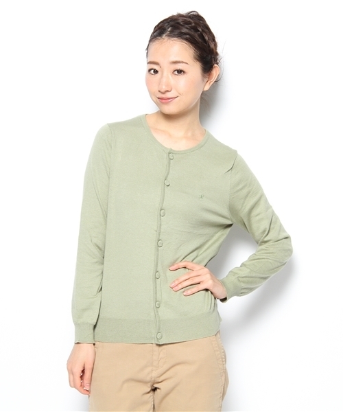 BEAMS BOY（ビームスボーイ）の「○O.14G BB刺繍C-CG（カーディガン/ボレロ・レディース・カーキ/レッド/イエロー系その他/ミント/グリーン/ロイヤルブルー・0/1）」の3枚目の写真