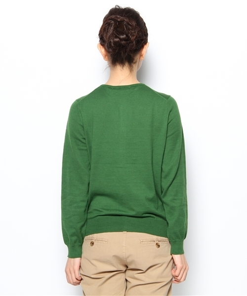 BEAMS BOY（ビームスボーイ）の「○O.14G BB刺繍C-CG（カーディガン/ボレロ・レディース・カーキ/レッド/イエロー系その他/ミント/グリーン/ロイヤルブルー・0/1）」の9枚目の写真